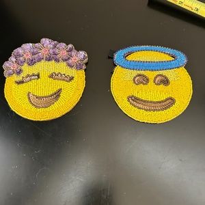 Set of 2 Kim Sevbert Emoji Coasters